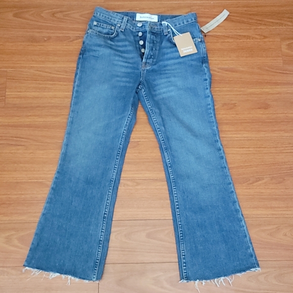 Reformation Denim - Reformation Mid Crop Flare